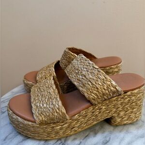 Beach By Matisse Ocean Ave Platform Sandals Women’s Size 8 Cognac